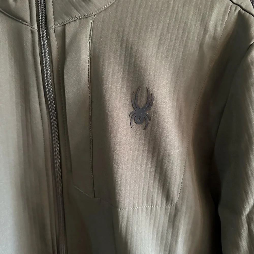 Spyder Active Zip Up Jacket Olive Green Men’s Size Large